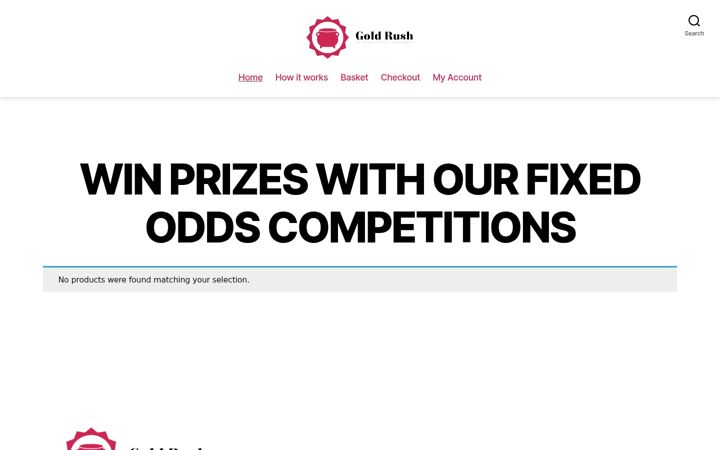 Screenshot of gold-rush.co.uk