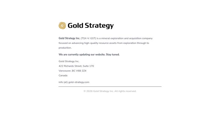 Screenshot of gold-strategy.capital
