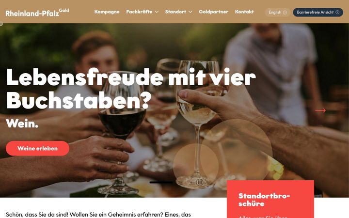 Screenshot of gold.rlp.de