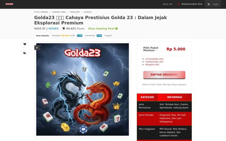 Screenshot of golda23.org