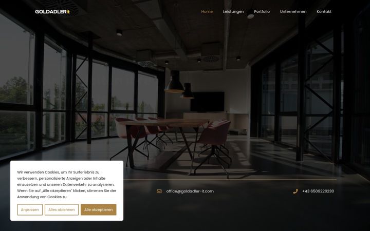 Screenshot of goldadler-it.com