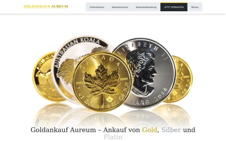 Screenshot of goldankauf-aureum.de
