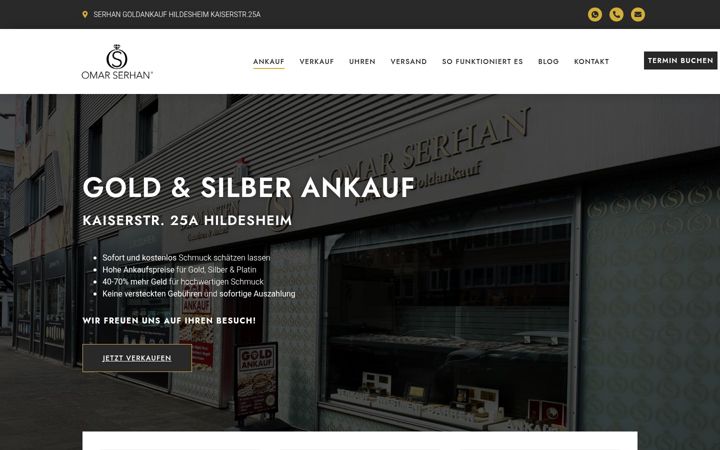 Screenshot of goldankauf-hildesheim.de