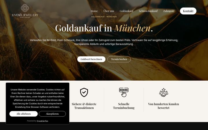 Screenshot of goldankauf-juvenel.de
