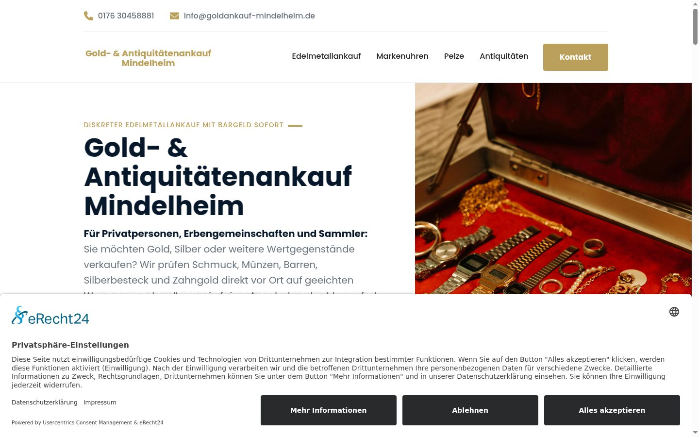 Zrzut ekranu banera zgody wyświetlanego przed jakąkolwiek interakcją
