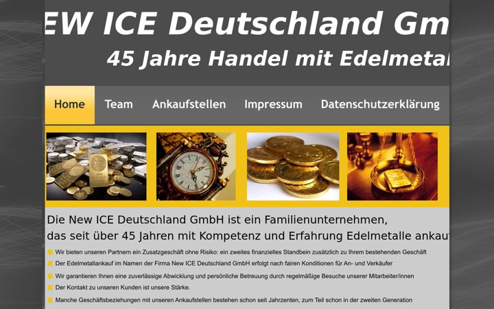Screenshot of goldankauf-newice.de