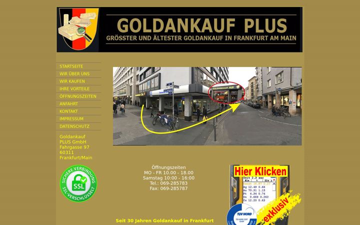 Screenshot of goldankauf-plus.de