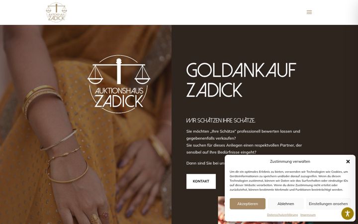 Screenshot of goldankauf-zadick.de