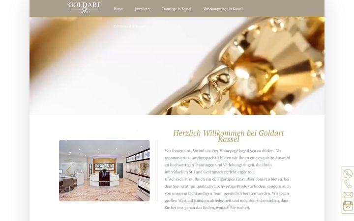 Skærmbillede af goldart-kassel.de