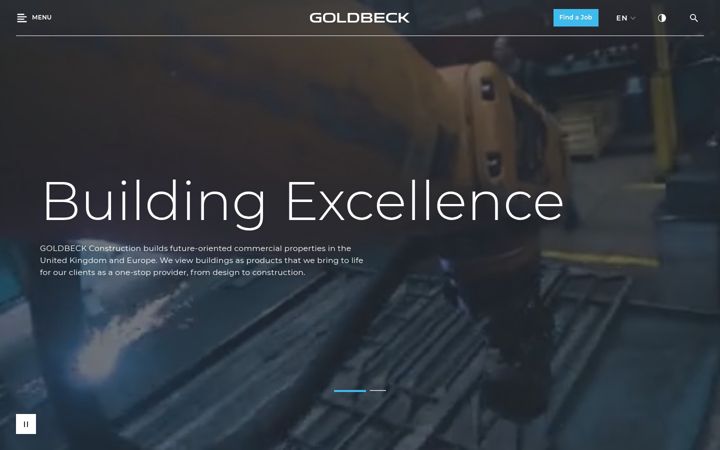 Screenshot of goldbeck.co.uk