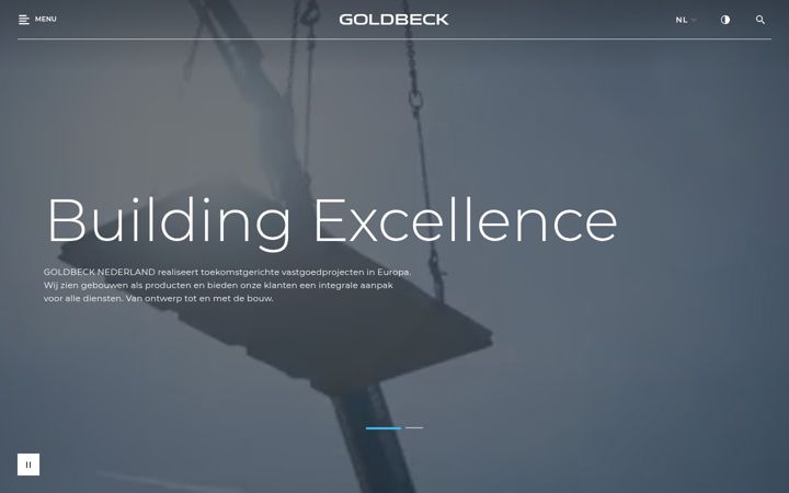 Screenshot of goldbeck.nl