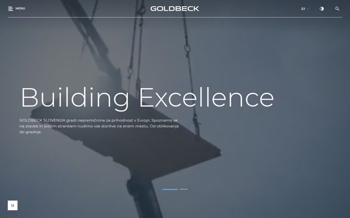 Screenshot of goldbeck.si