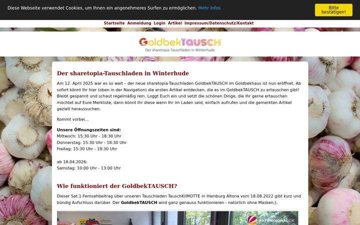 Screenshot of goldbektausch.de