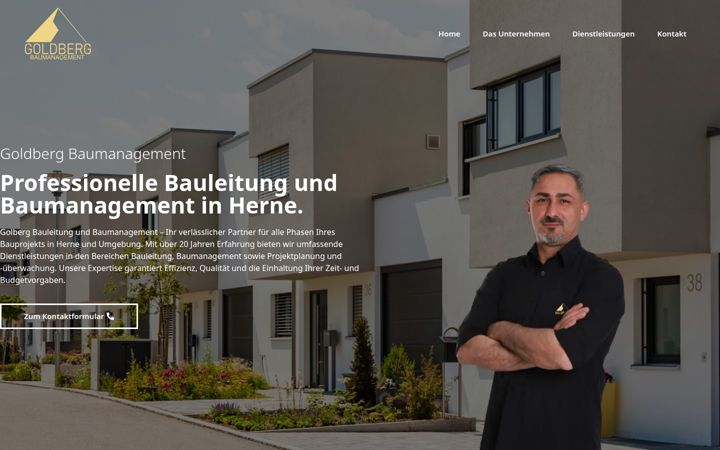Screenshot of goldberg-bau.de