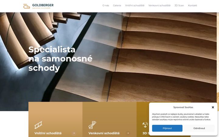 Screenshot of goldberger.cz