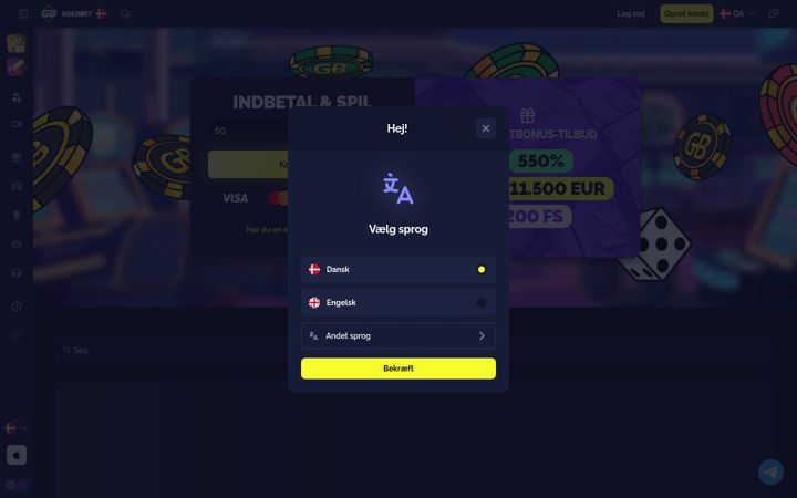 Screenshot of goldbet4.com