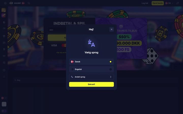 Skärmbild av goldbet8.com