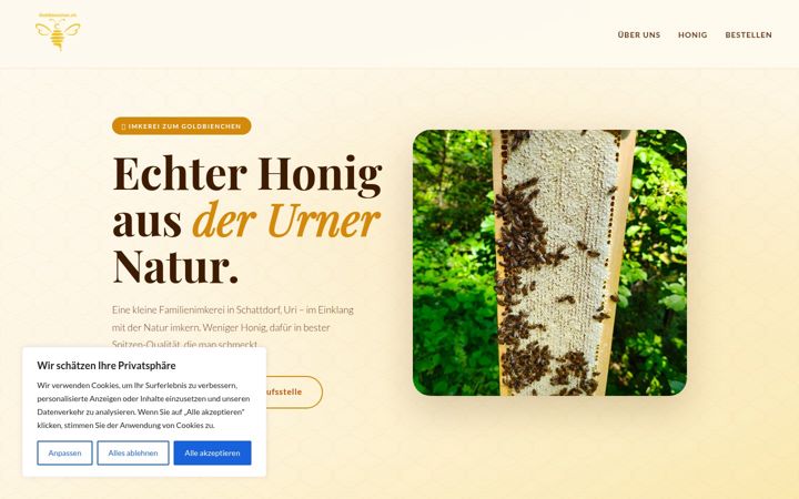 Screenshot of goldbienchen.ch