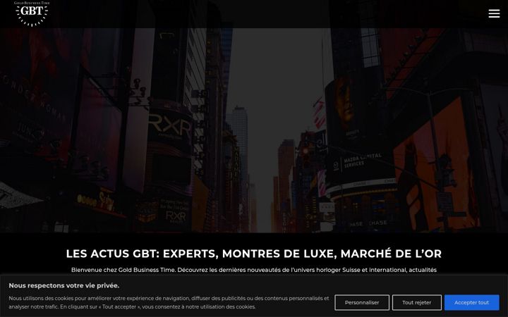 Screenshot of goldbusinesstime.com