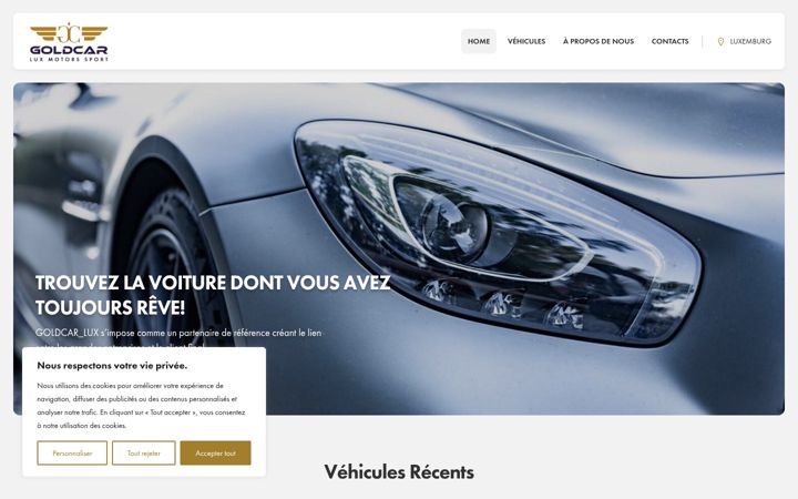 Screenshot of goldcar-lux.lu