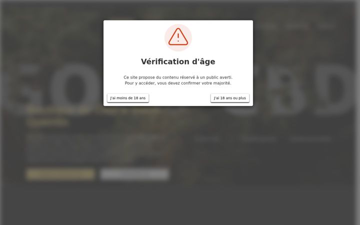 Screenshot of goldcbdshop.fr