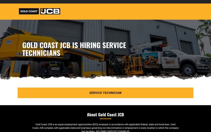 Screenshot of goldcoastjcbjobs.com