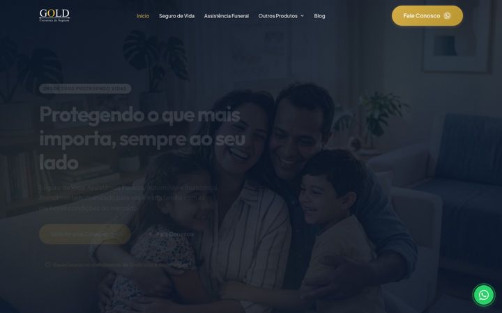 Screenshot of goldcorretora.com.br