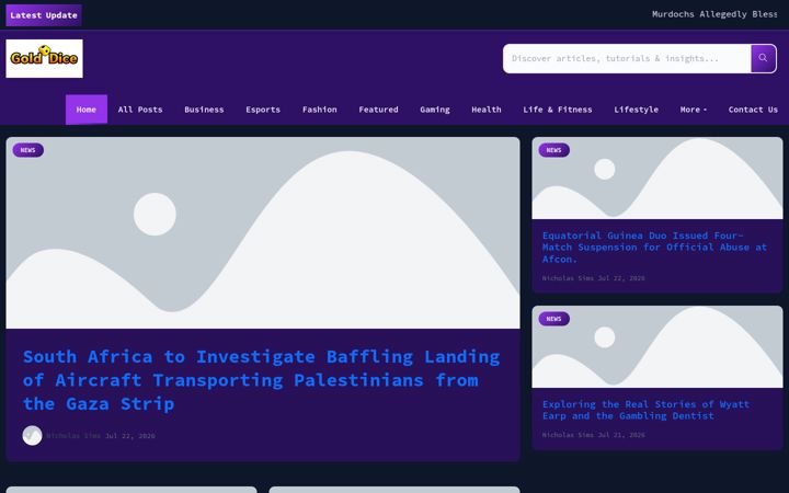 Screenshot του golddicestudio.nl