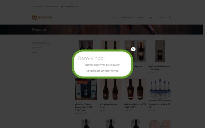 Screenshot of golddrinks.pt