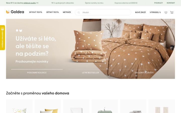 Screenshot of goldea.cz