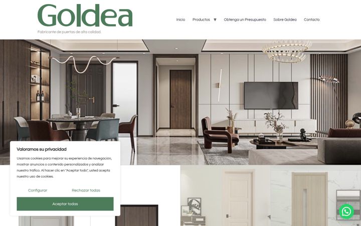 Screenshot of goldealatam.com