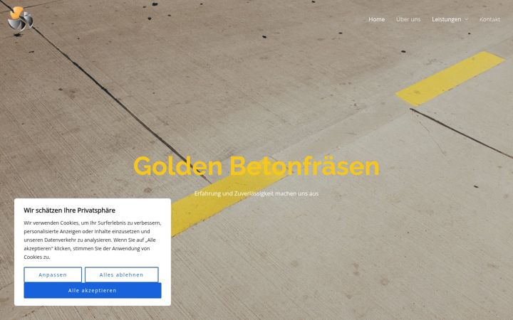 Screenshot of golden-betonfraesen.de