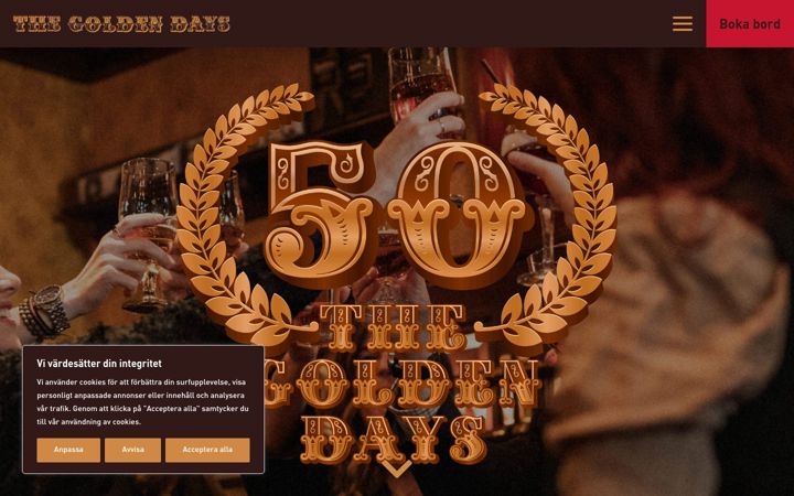 Screenshot of golden-days.se