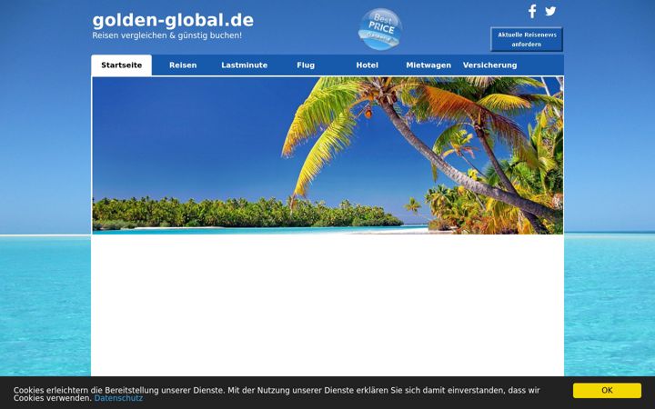 Screenshot of golden-global-travel.de