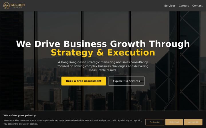 Screenshot of golden-hero.com