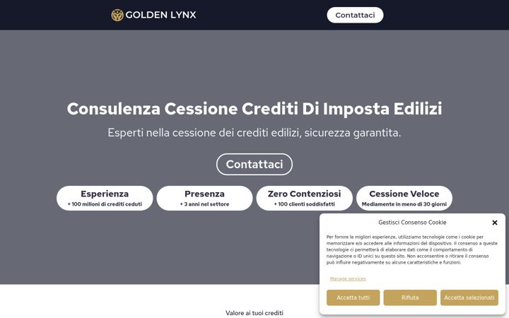 Screenshot of golden-lynx.it