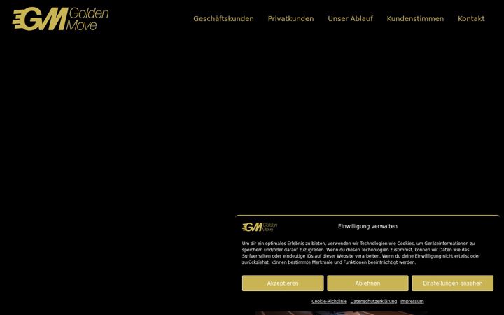 Screenshot of golden-move.de
