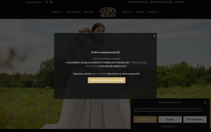 Screenshot of golden-rose.hu