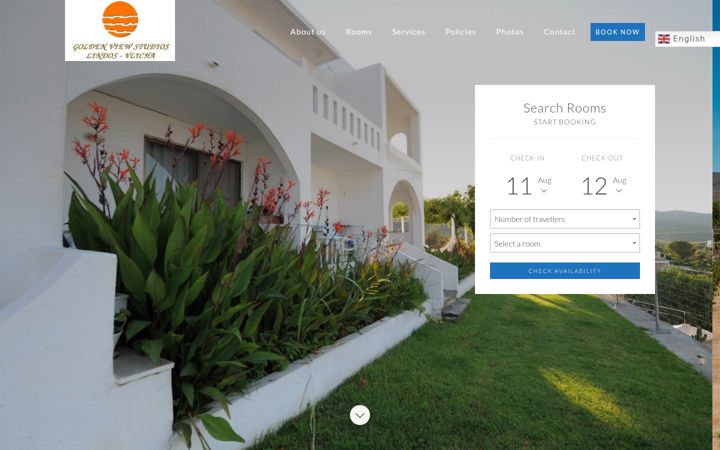 Screenshot of golden-view.gr