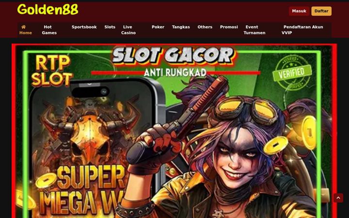 Screenshot of golden88slot.org