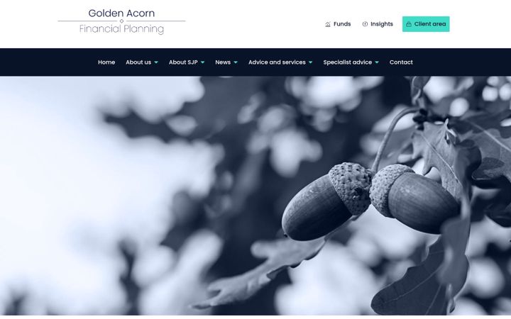 Screenshot of goldenacornfp.com