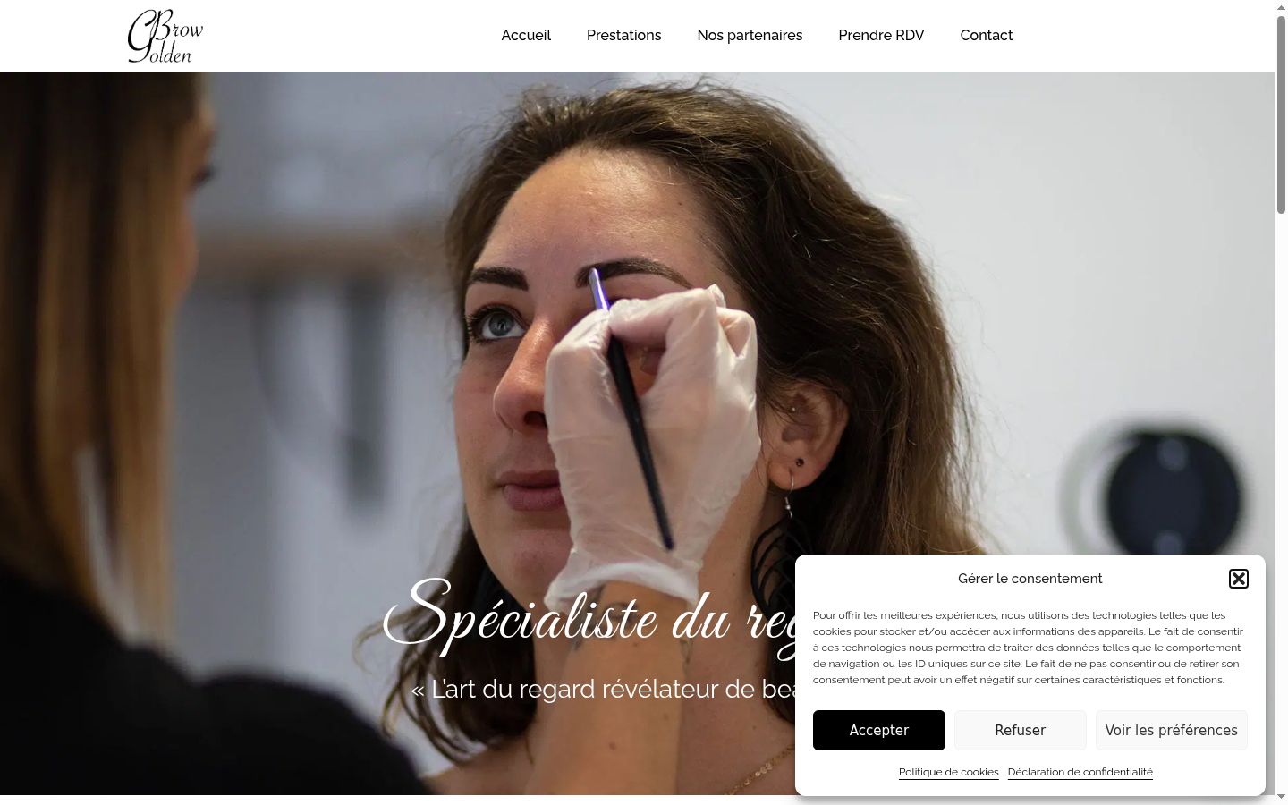 Screenshot tal-banner tal-kunsens muri qabel kwalunkwe interazzjoni