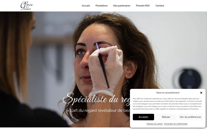 Screenshot of goldenbrow.fr