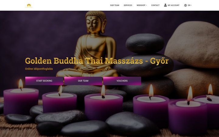 Screenshot of goldenbuddha.hu