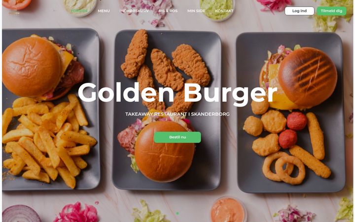 Screenshot of goldenburger.dk