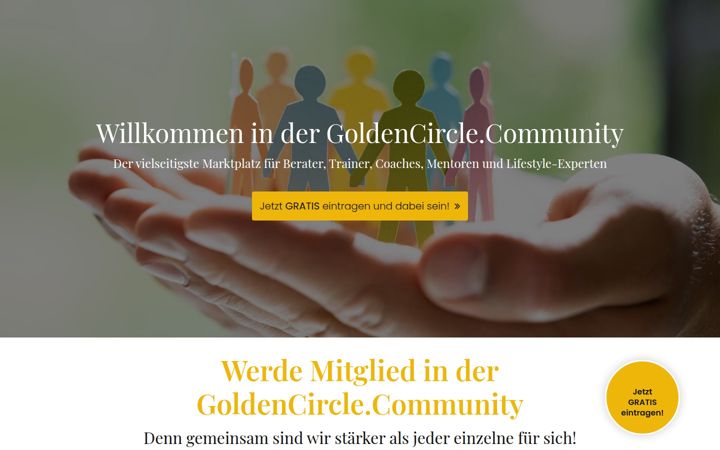 Screenshot of goldencircle.community