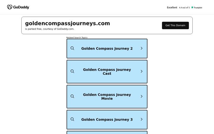 Screenshot of goldencompassjourneys.com