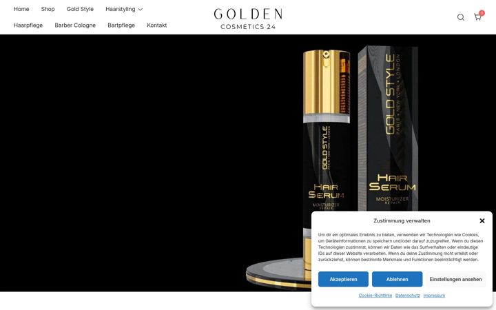 Screenshot of goldencosmetics24.de