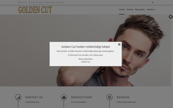 Screenshot of goldencut.dk