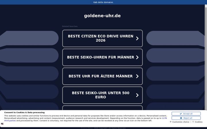 Screenshot of goldene-uhr.de